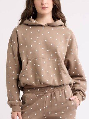BP. Polka Dot Bubble Hem Hoodie NWT Size M
